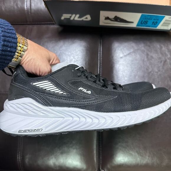 Fila Women's Winspeed Black  Lace-up Athletic Running Shoe size 10 - Picture 7 of 11